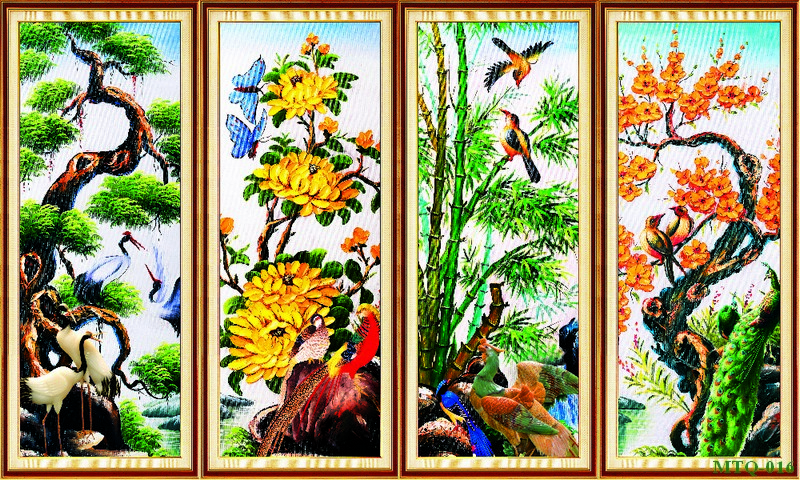 Tranh tứ quý MTQ-016